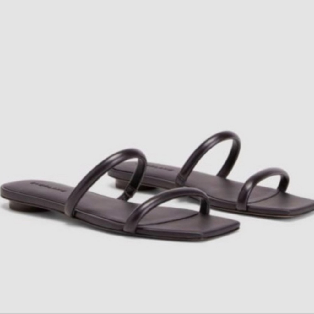 EVERLANE The Double Strap Leather Sandal Size 8.5 - Picture 3 of 11